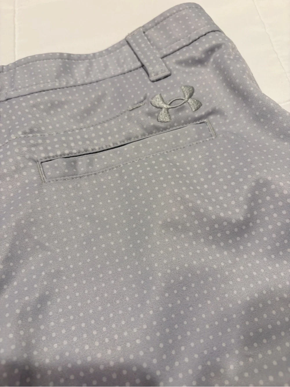 Under Armour Light Blue Polka Dot Athletic Shorts